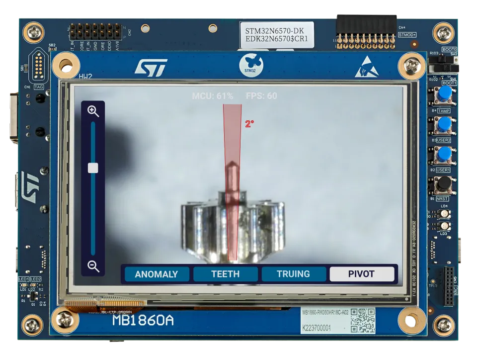 Pivot Wear Mode. Example: a 3rd wheel with a worn bottom pivot 2° close to the ideal